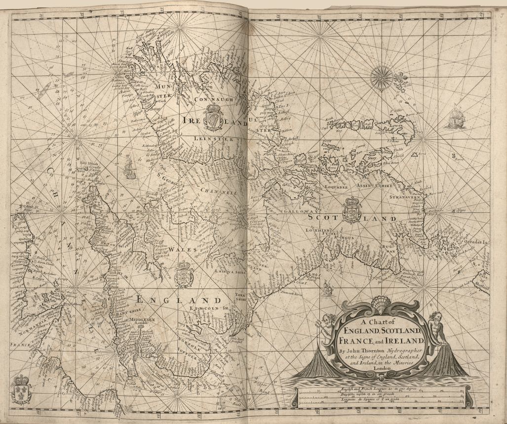 A Chart of England, Scotland, France, and Ireland image