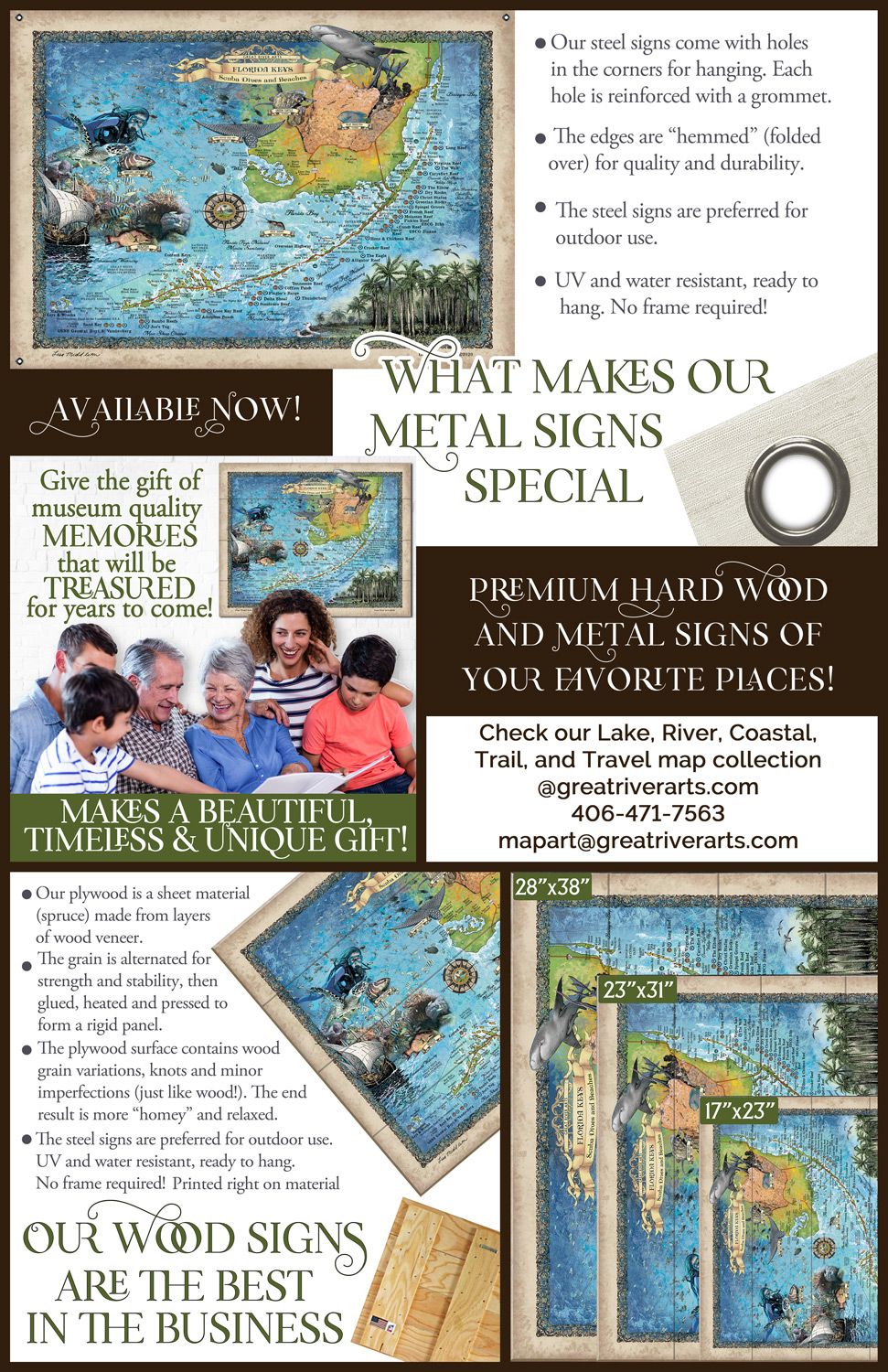 Premium Wood and Metal Signs