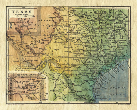 Texas 1906 Map Art Blanket Throw Polar/ Silky/ Sherpa Fleece Warm Blanket for Winter Travelling Bed Couch Sofa Chair Dorm & Gift