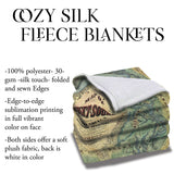 Puget Sound Washington Map Sherpa Fleece Blanket Double Stitched Edges Cozy Luxury Fluffy Super Soft 430 GSM Polyester Throw Blanket