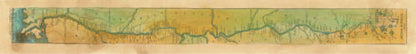 044 Framed Ribbon Map of the Mississippi River