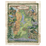 Teton, Grand Teton, Teton map, hiker gift, wyoming map, old wyoming map, national park map, wyoming gifts, mountains, cowboy, western decor