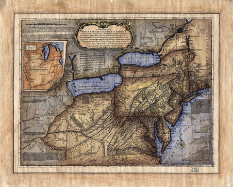 Middle British Colonies 1771 Revolutionary War