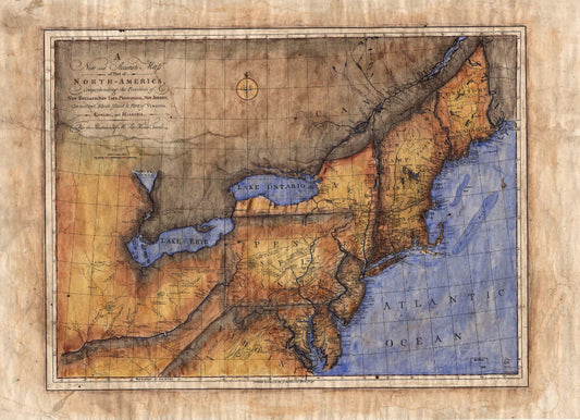 084 New and Accurate Map of Part of North America 1771