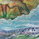 Maui Hawaii Historic Map Art Print Poster Artwork Vintage Style Abstract Wall-Unframed Great Home Decor & Gift