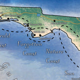 265-The coasts of Florida Vintage map,Vintage map art,Florida vintage map,old map,antique maps,map antique,flordia map,coastal art,map vinta