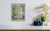 Amelia Island Florida , amelia island, amelia island map, Florida Art, florida decor, tropical decor, st augustine, florida gifts