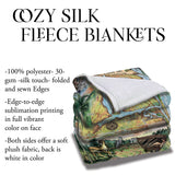 Jupiter Florida Map Blanket Double Stitched Edges Cozy Luxury Fluffy Super Soft 430 GSM Polyester Throw Blanket