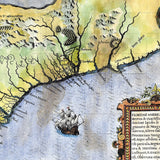 42 Florida:Floridae Americae Provinciae 1564 Florida vintage map,Vintage map,Vintage map art,map vintage,old map,antique maps,map art vintag