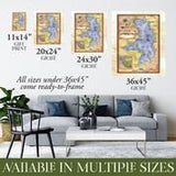 Flathead Lake,Montana Vintage map,Vintage map art,Montana vintage map,antique maps,map vintage,map art vintage,map antique,montana gift