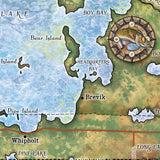 Leech Lake Minnesota Map Sherpa Fleece Blanket Double Stitched Edges Cozy Luxury Fluffy Super Soft 430 GSM Polyester Throw Blanket
