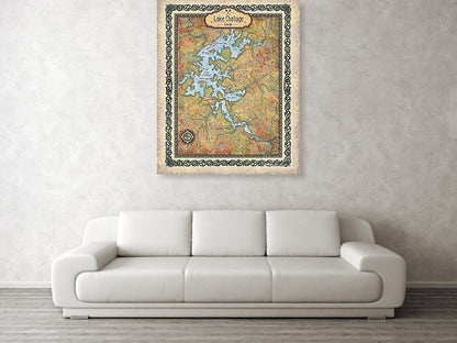 Lake Chatuge, lake chatuge map, Lake Chatuge Georgia, Georgia gifts, lake art, lake life, lake house, lake sign, lake house sign