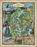 Majestic Np Grand Canyon Teton Yellowstone Map Art Blanket Throw Sherpa Fleece Vintage Blanket For Bed Sofa Couch Gift Travel