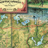 Sawyer County Wisconsin Lakes of Sherpa Fleece Blanket Double Stitched Edges Cozy Luxury Fluffy Super Soft 430 GSM Polyester Throw Blanket