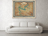 Allatoona Lake, Allatoona Lake map, lake life, lake house, lake art, lake gifts, Allatoona lake lake map, georgia gifts, lake gifts, fishing