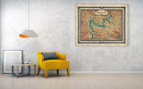 Allatoona Lake, Allatoona Lake map, lake life, lake house, lake art, lake gifts, Allatoona lake lake map, georgia gifts, lake gifts, fishing