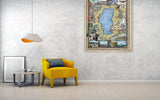 Lake Tahoe, lake tahoe art, lake tohoe print, lake tahoe map, lake tahoe wall art, poster, lake tahoe nv, map lake tahoe, art lake tahoe, NV