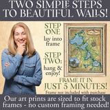 Great River Arts The Lakes of Madison Wi Historic Map Reproduction Artwork Wall Art Print Vintage