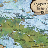Voyageur Minnesota Historic Map Art Throw Blanket Sherpa Fleece Vintage Warm Blanket For Bed Sofa Couch Winter Travel & Gift