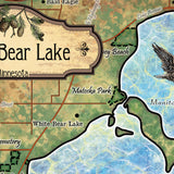 White Bear Lake, Minnesota Sherpa Fleece Blanket Double Stitched Edges Cozy Luxury Fluffy Super Soft 430 GSM Polyester Throw Blanket