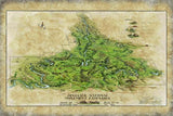 270-Dinosaur National Monument vintage historic antique map poster print by Lisa Middleton