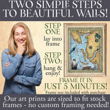 Charlotte Harbor Florida Historic Map Art Print Poster Artwork Vintage Style Abstract Wall-Unframed Home Decor & Best Gift