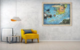 Florida Keys Scuba Diving map, Key west map, Coastal Vintage, snorkel, diving, diver, Florida Gift, Scuba Diving Gift, Scuba Diving, Florida