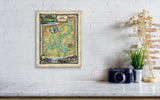 Lake Sinclair, sinclair lake, lake sinclair map, old maps georgia, wall art, sinclair cabin decor, large wall map art, lake gift, lake house