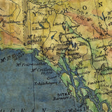 012 Alaska 1906 11x14" vintage historic antique map poster print by Lisa Middleton