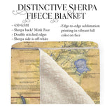 Upper Mississippi River Fridley Sherpa Fleece Blanket Double Stitched Edges Cozy Luxury Fluffy Super Soft 430 GSM Polyester Throw Blanket