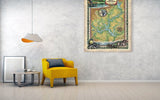 Lake Sinclair, sinclair lake, lake sinclair map, old maps georgia, wall art, sinclair cabin decor, large wall map art, lake gift, lake house