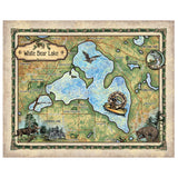 White Bear Lake Minnesota Historic Map Art Print Poster Artwork Vintage Style Abstract Wall-Unframed Great Home Decor & Gift
