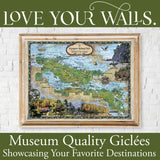 Voyageurs National Park Minnesota Historic Map Art Print Poster Artwork Vintage Style Abstract Wall-Unframed Great Home Decor & Gift