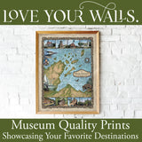 Great lakes art, Apostle Islands, apostle islands map, vintage wall art, great lakes map, great lakes, lake superior art, lake superior map