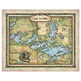 Great River Arts Vermilion Lake Historic Map Reproduction Artwork Wall Art Print Vintage