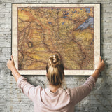 Great River Arts Historical Lake Superior North Dakota Minnesota Historic Map Reproduction Artwork Wall Art Print Vintage