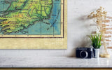 Vintage Ireland Map, Ireland Map, Ireland Map for Framing, Irish Map, Emerald Isle, Family Heritage Gift, Irish Gift, Ireland decor, Ireland