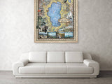 Lake Tahoe, lake tahoe art, lake tohoe print, lake tahoe map, lake tahoe wall art, poster, lake tahoe nv, map lake tahoe, art lake tahoe, NV