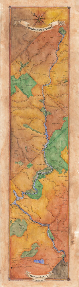 206 Colorado River Ribbon Map