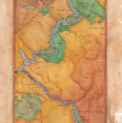 206 Colorado River Ribbon Map