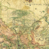 Montana Territory Tribal Map 1883 Old Montana Map Blanket Double Stitched Edges Cozy Fluffy Super Soft 430 GSM Polyester Throw Blanket