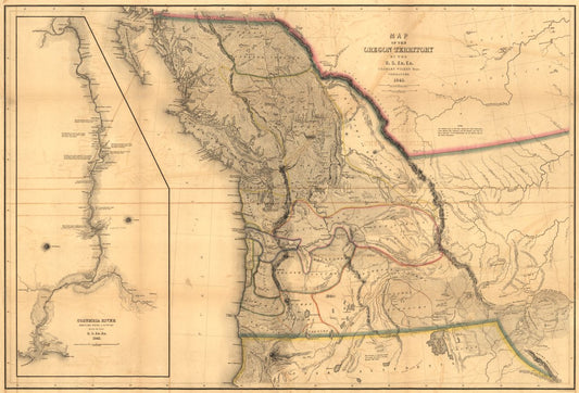 Educational Map Series: Map of the Oregon Territory, 1848