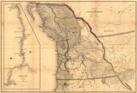 Educational Map Series: Map of the Oregon Territory, 1848