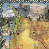 Hiker gift, hiking map, hiking maps, maps hiking, hiking gift, Appalachian trail, AT map, Appalachian trail gift, pacific crest trail, PCT
