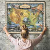 Hiker gift, hiking map, hiking maps, maps hiking, hiking gift, Appalachian trail, AT map, Appalachian trail gift, pacific crest trail, PCT