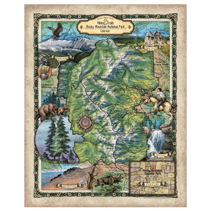 Grand Canyon, Grand Canyon map, grand canyon national park, Yellowstone national park, Bryce canyon, Zion, national park map, western decor