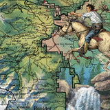 ROCKY MOUNTAIN NATIONAL park map, rocky mountain national park poster, rocky mountains, national park poster, national park map, rockies map