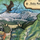 ROCKY MOUNTAIN NATIONAL park map, rocky mountain national park poster, rocky mountains, national park poster, national park map, rockies map