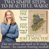 49 Grand Teton National Park 1938 vintage historic antique map poster print by Lisa Middleton