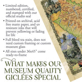 Great River Arts Glacier Hiking Historic Map Reproduction Artwork Wall Art Print Vintage